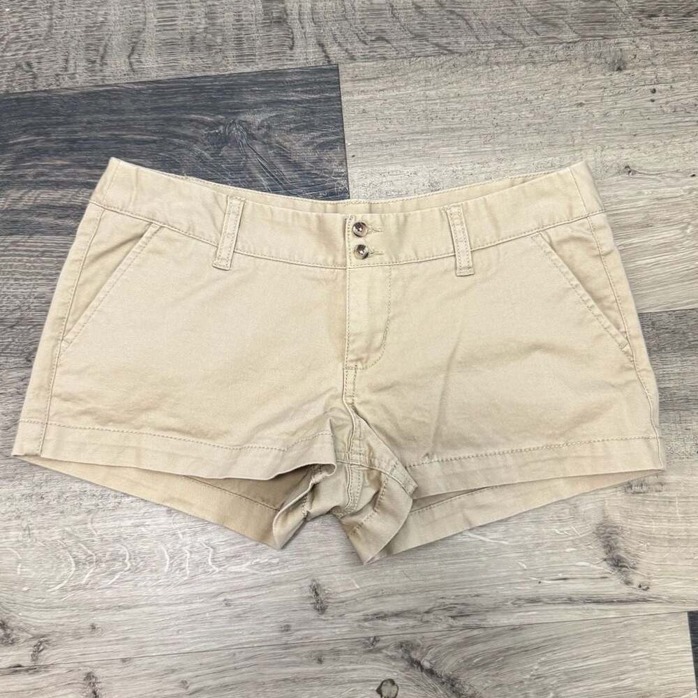 Mossimo Supply Co. Women's Khaki Cotton Blend Chino Shorts Size 7